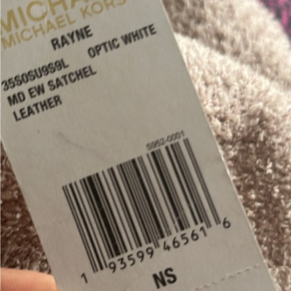 Michael kors rayne satchel studded white bag - Picture 6 of 6